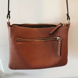 Brown leather crossbody
